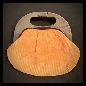 🌹3/$35 1970's Corduroy Clutch W/ Plastic Handle